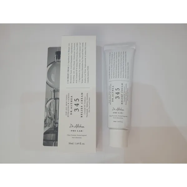 Крем для обличчя зволожуючий і заспокійливий 345 Relief Cream з рисовим Pdrn