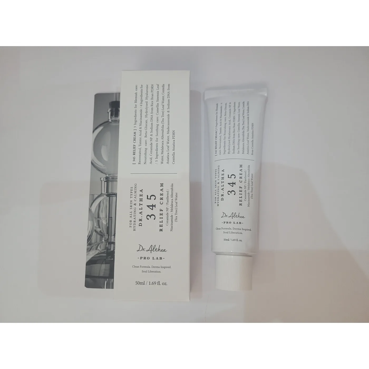 Крем для обличчя зволожуючий і заспокійливий 345 Relief Cream з рисовим Pdrn